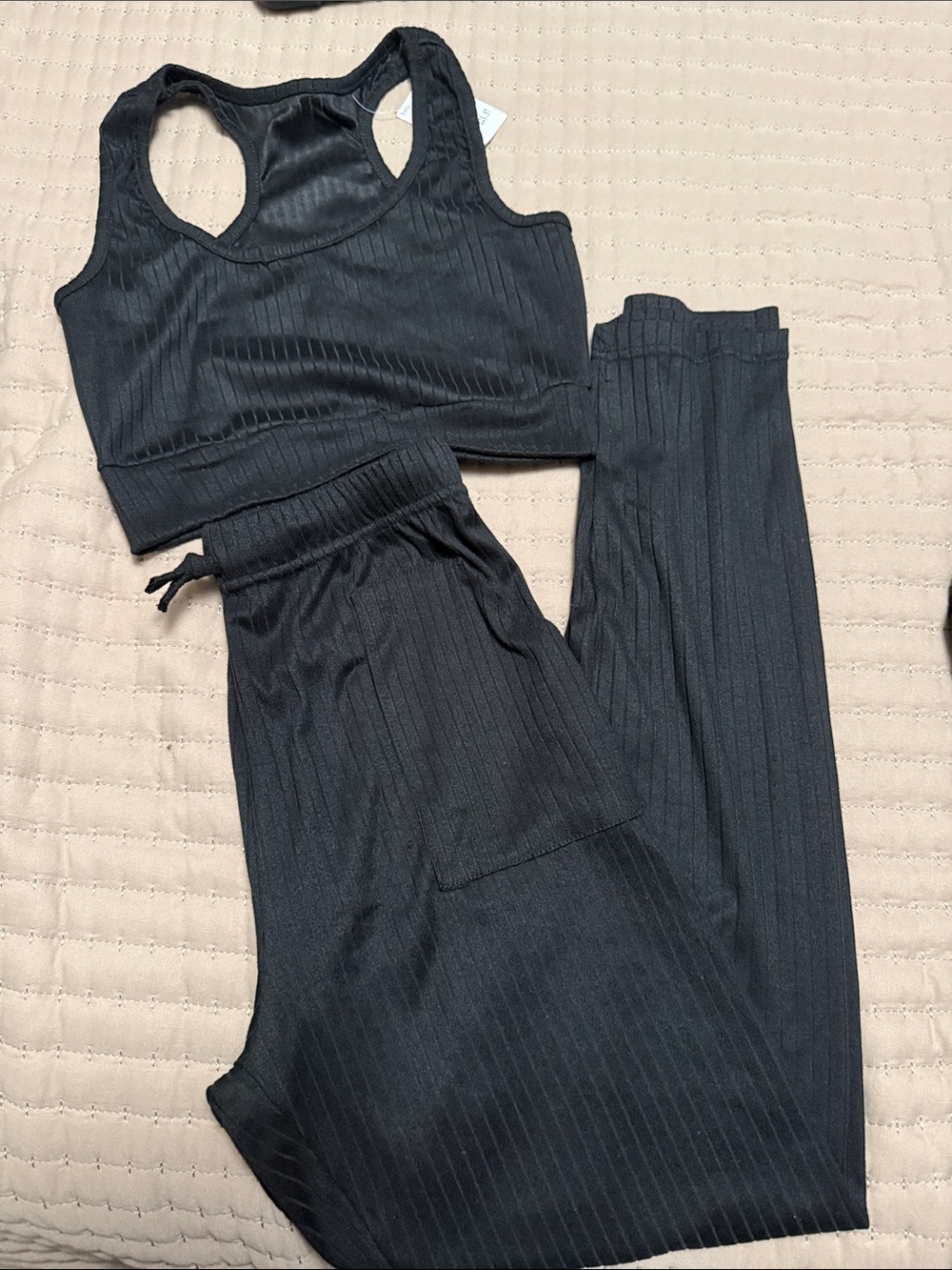 NWT Black Ribbed Set - Women Intimates & Sleepwear